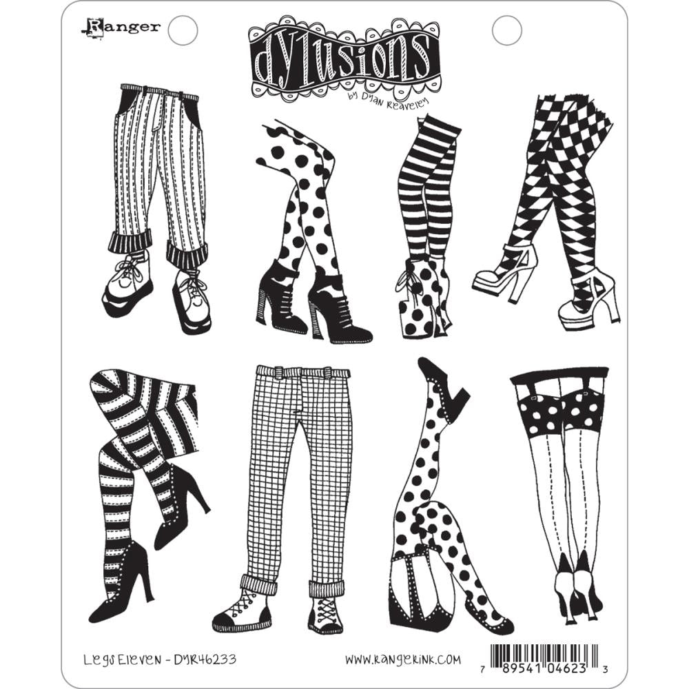 Dylusions Cling Stamp - Legs Eleven