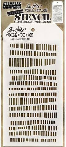 Tim Holtz layering stencil - Code