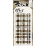 Tim Holtz layering stencil - Plaid