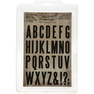 Tim Holtz idea-ology cling foam stamps - Block upper