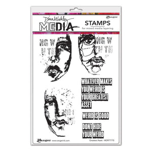 Dina Wakley cling stamp - Greatest asset